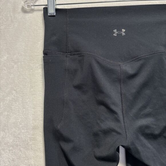 Under Armour Meridian Super Soft Stretch Cropped Leggings Women's Small Black - Picture 2 of 15